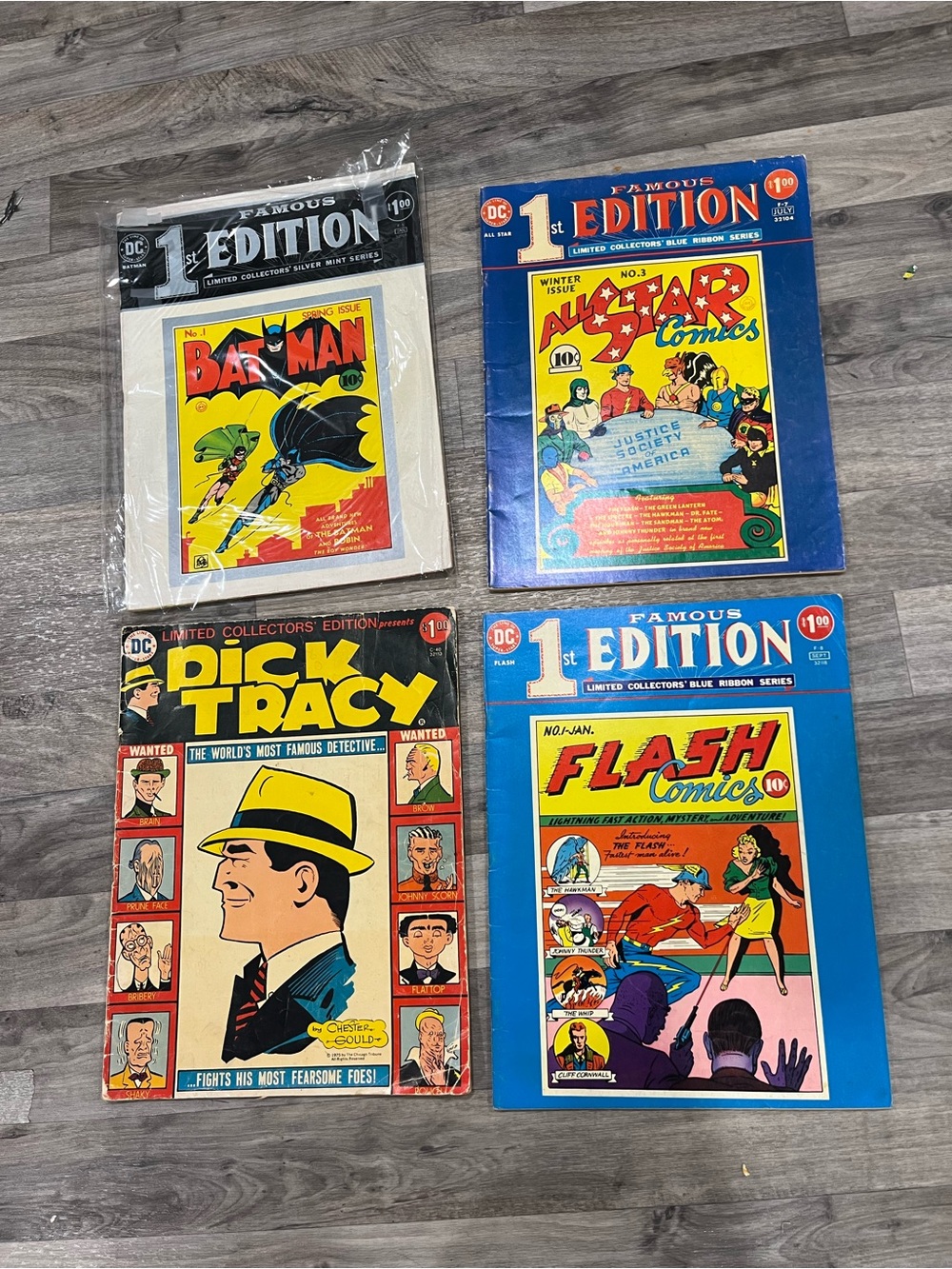 4 Limited Edition Giant Comics- All Star Comics